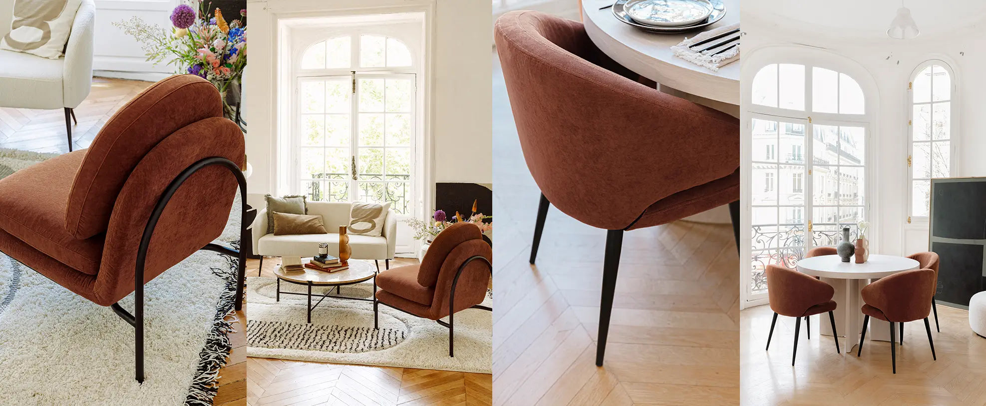 7 couleurs parfaites à associer avec le marron déco