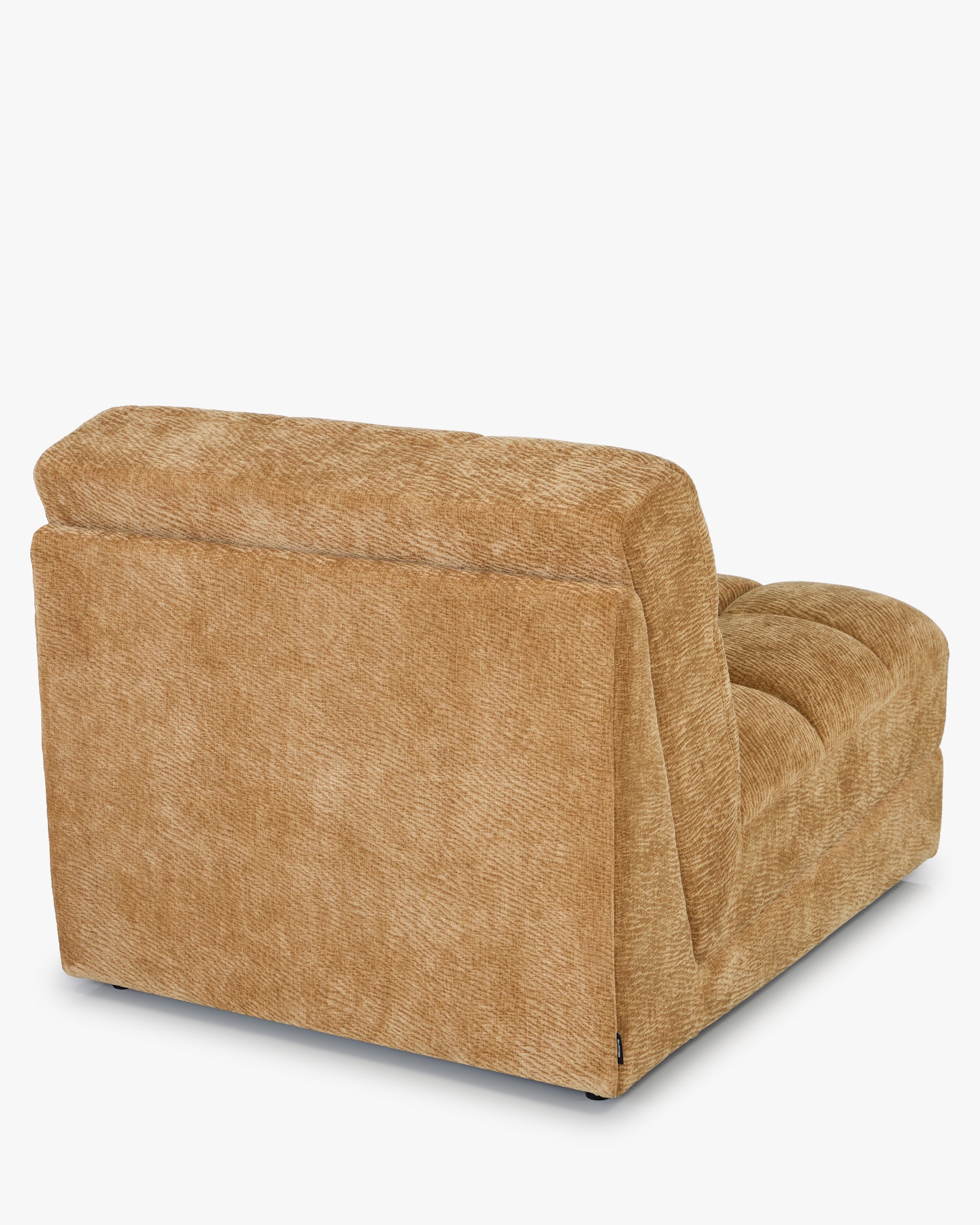 Fauteuil modulable Paul - camel crêpé - vue de dos, trois-quarts