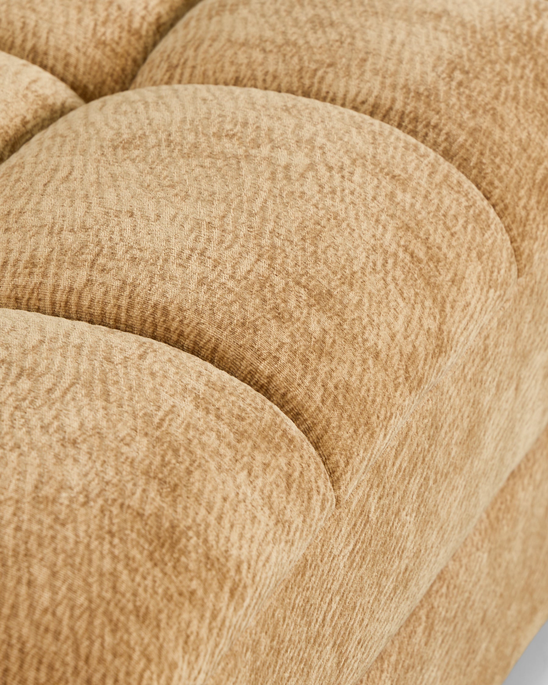 Fauteuil modulable Paul - camel crêpé - texture du tissu en macro