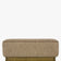 Banc Alyss - NV GALLERY - tweed taupe sésame et bois bronze brossé - vue de face