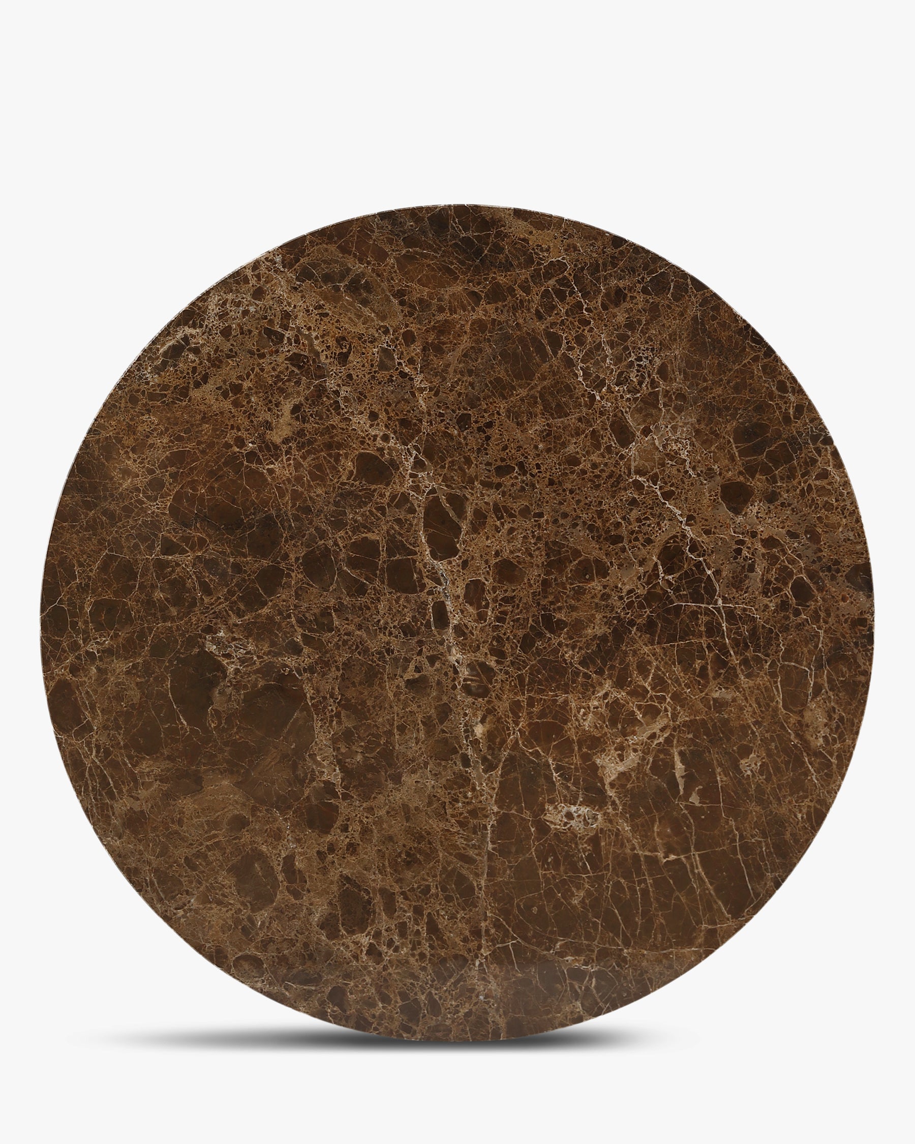 Table basse Oviedo - marbre dark emperador - plateau vu de dessus