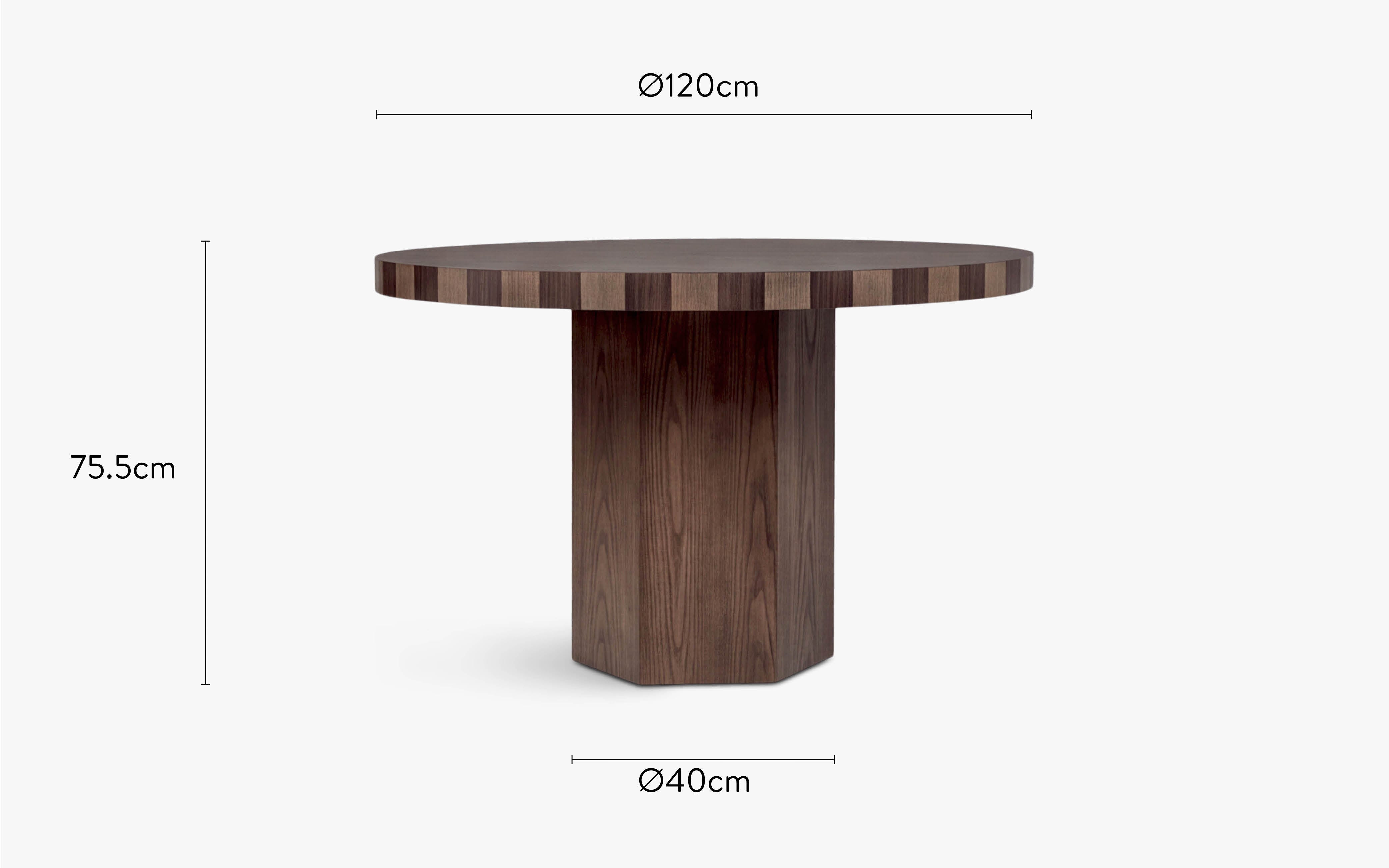 dimensions table à manger modanata non extensible - NV Gallery